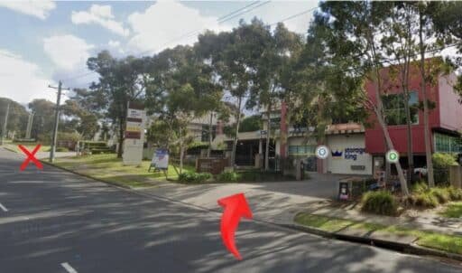 Entrance to Ryoga Stretch class at Focus Health & Fitness, Norwest β turn right into driveway next to Storage King at 5 Gladstone Road