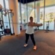 Client performing standing cable core rotation exercise at focus health and fitness personal training studio in norwest, Bella Vista, Castle Hill, hills district