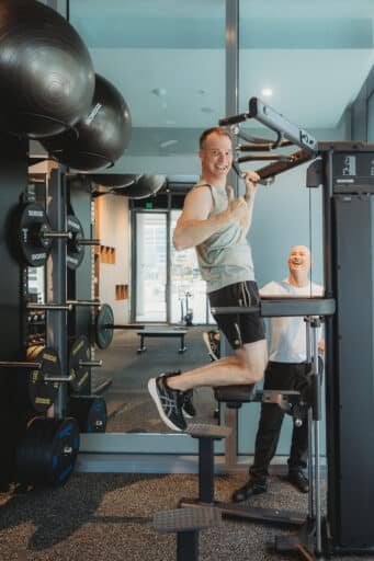 Strength training for adults over 40 in Norwest targeting belly fat reduction