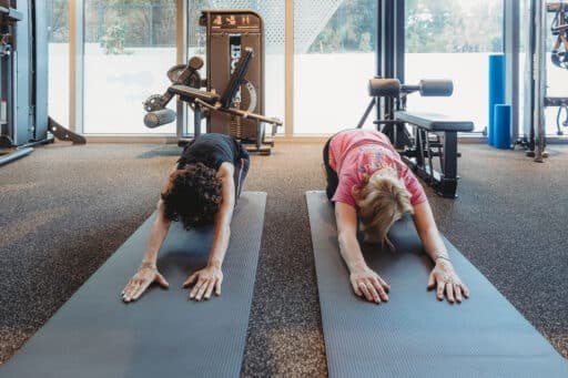 Woman in Hills District doing strength training during perimenopause with personal trainer Norwest