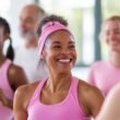 Cancer Patient Doing Gentle Supervised Exercise for Recovery with Personal Trainer in Private Norwest Hills District Studio